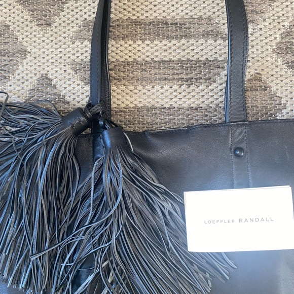 Loeffler Randall Leather Tote minimalist simple black leather - Picture 10 of 12